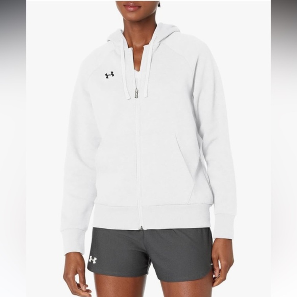 Under Armour NWT 1X Rival Fleece White Hoody Ret $65